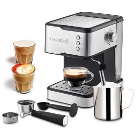 20 Bar Espresso Maker; 950W Detachable frothing nozzle; 1.5L detachable transparent water tank Coffee Maker For Espresso; Cappuccino; Latte; Mach